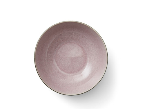 Velká kameninová salátová mísa 30 cm Grey/Light Pink