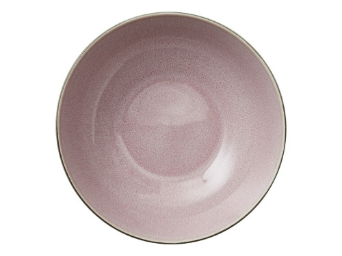 Velká kameninová salátová mísa 30 cm Grey/Light Pink