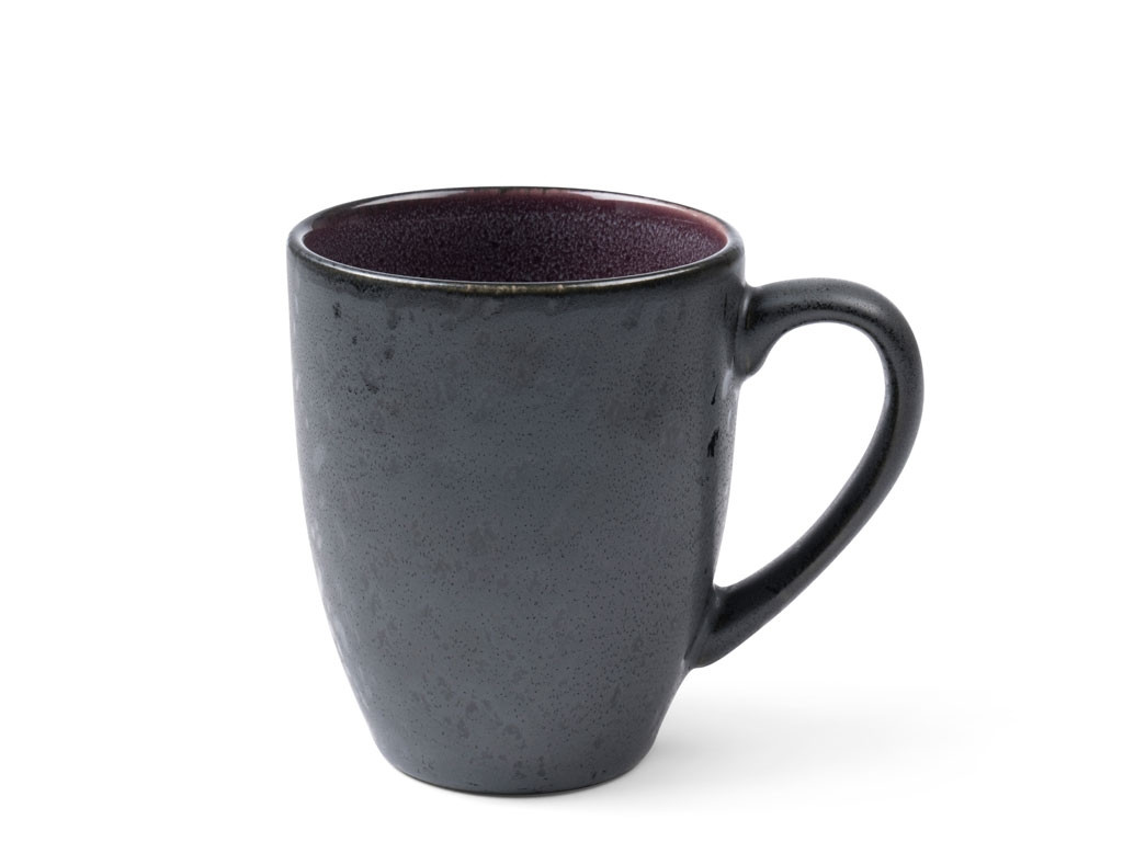 Kameninový hrnek s ouškem 30 cl Black/Purple