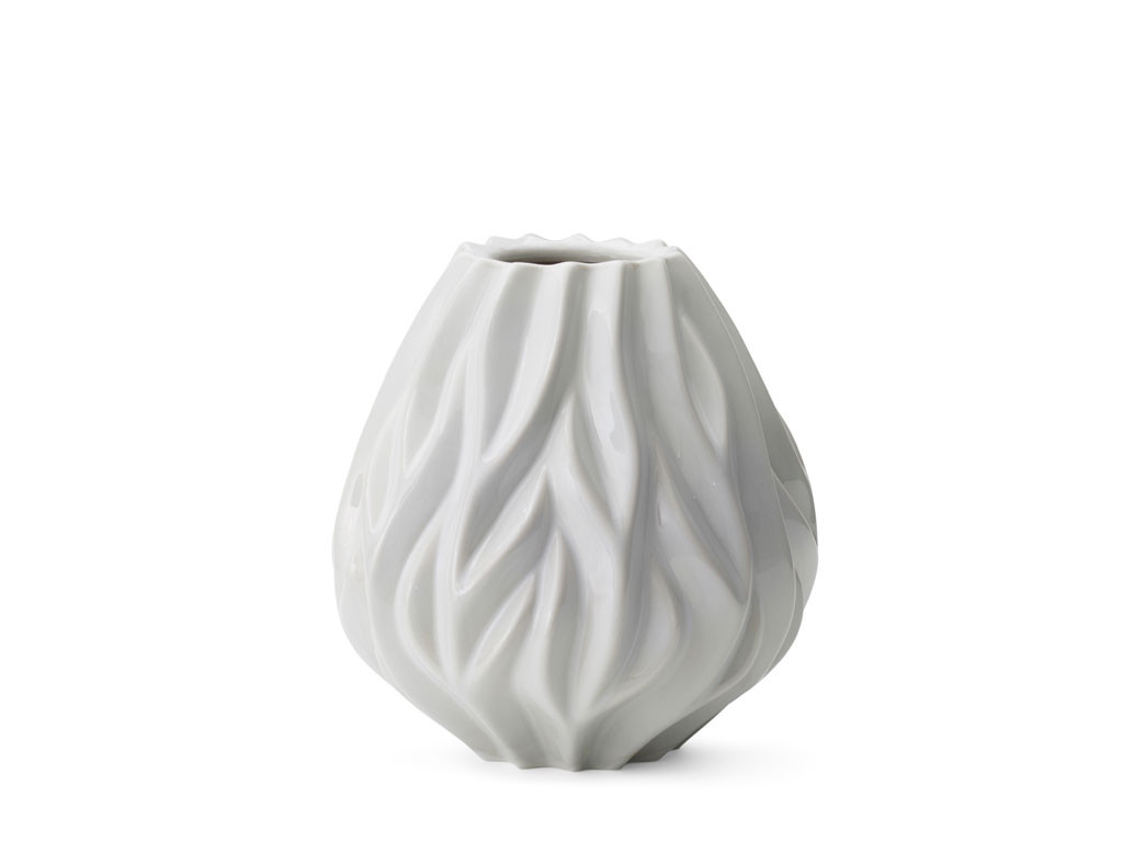 Porcelánová váza FLAME White 19 cm