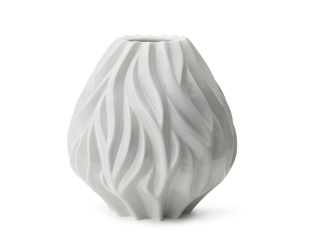 Porcelánová váza FLAME White 23 cm