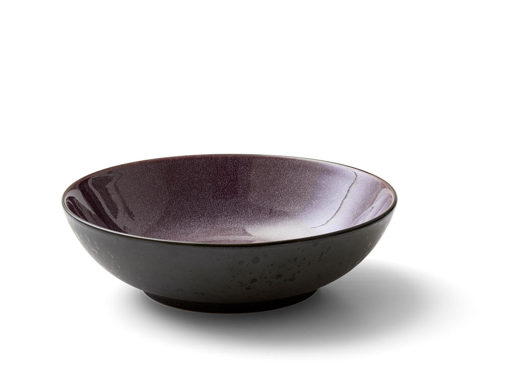 Kameninová mísa na salát 24 cm Black/Lilac