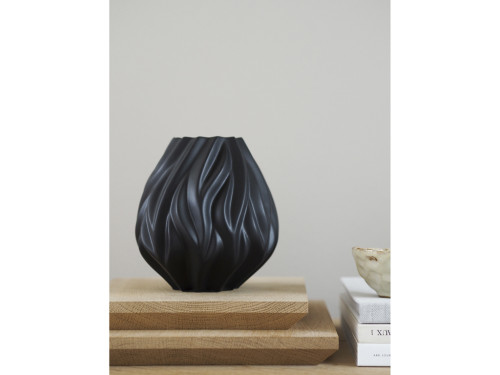 Porcelánová váza Flame 15 cm Black