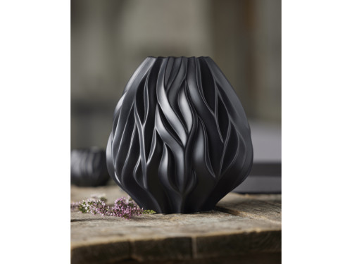 Porcelánová váza Flame 23 cm Black