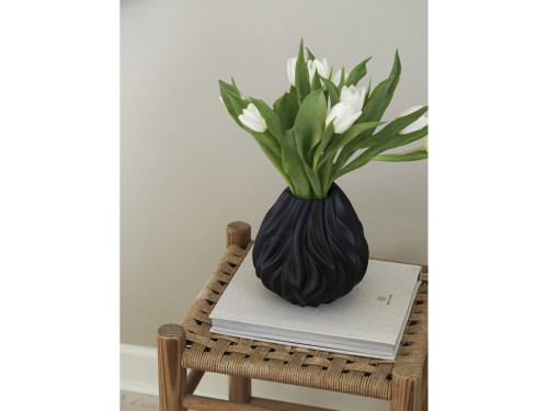 Porcelánová váza Flame 23 cm Black