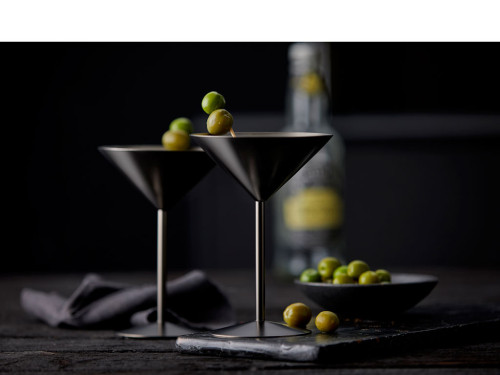 Kovová sklenice Martini (2 ks)