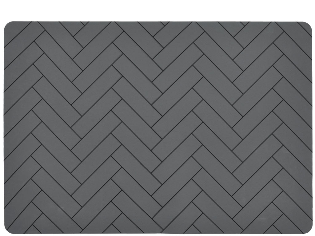 Prostírání 33x48 Tiles Grey Silicone