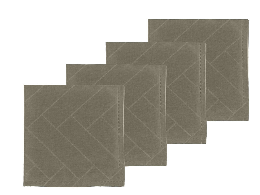 Ubrousek Tiles Damask Eucalyptus (4 ks)