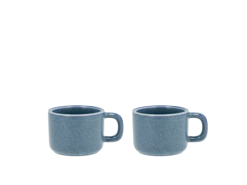 Porcelánový hrnek na espresso Fjord 0,1l Blue (sada 2 ks)