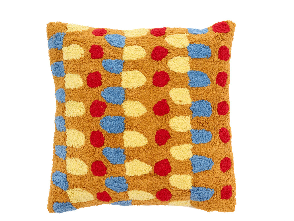 Polštář Styles 45 x 45 cm Brown/Red/Blue/Yellow