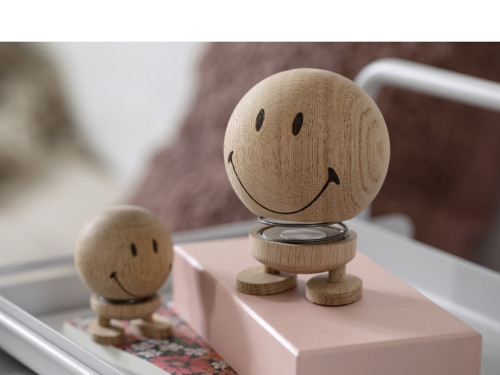 Figurka Smiley M Neopracovaný dub