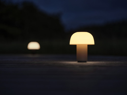 LED stolní lampa Harvest Moon Warm Grey