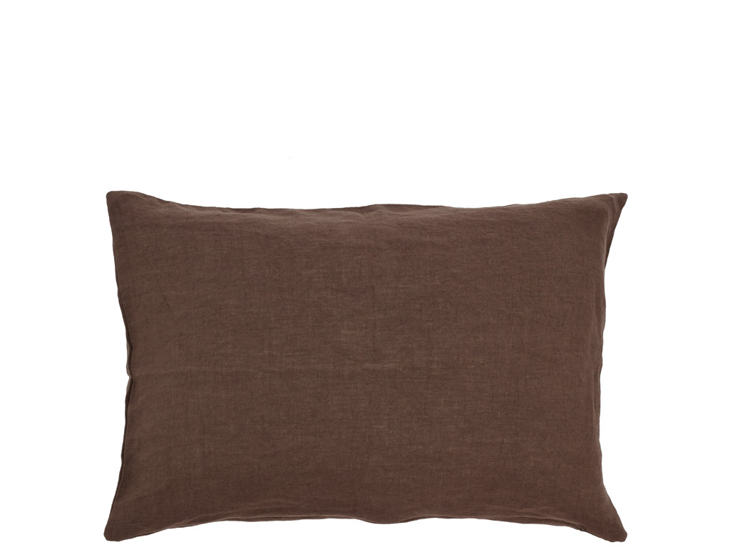 Polštář 40x60 Linen Coffee Brown