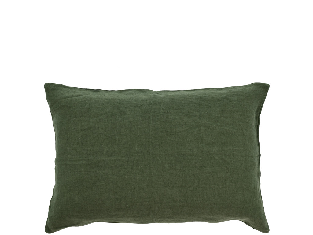 Polštář 40x60 Linen Forest Green