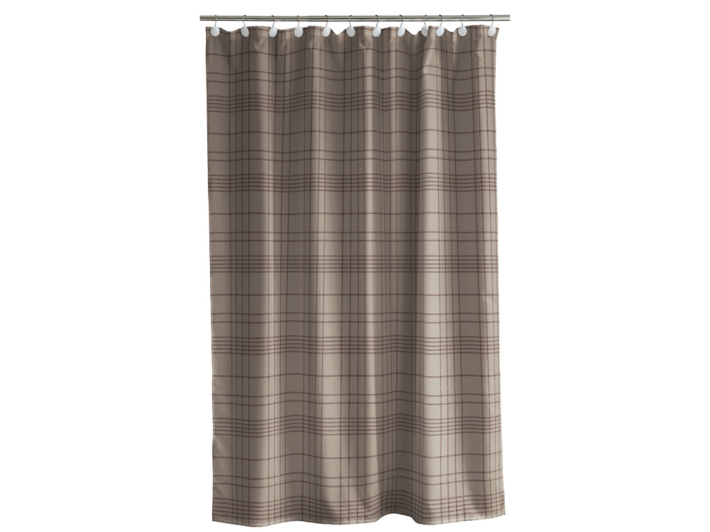 Sprchový závěs 180x200 Tartan Taupe