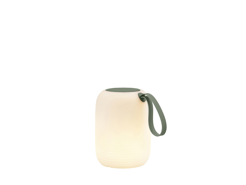 LED lampa s reproduktorem Hav 12,5x15,5cm White/Green PE