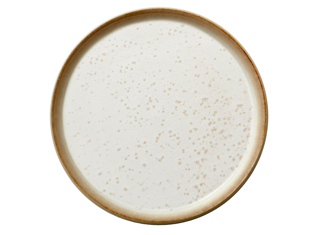 Kameninový dezertní talíř 21 cm Cream/Cream