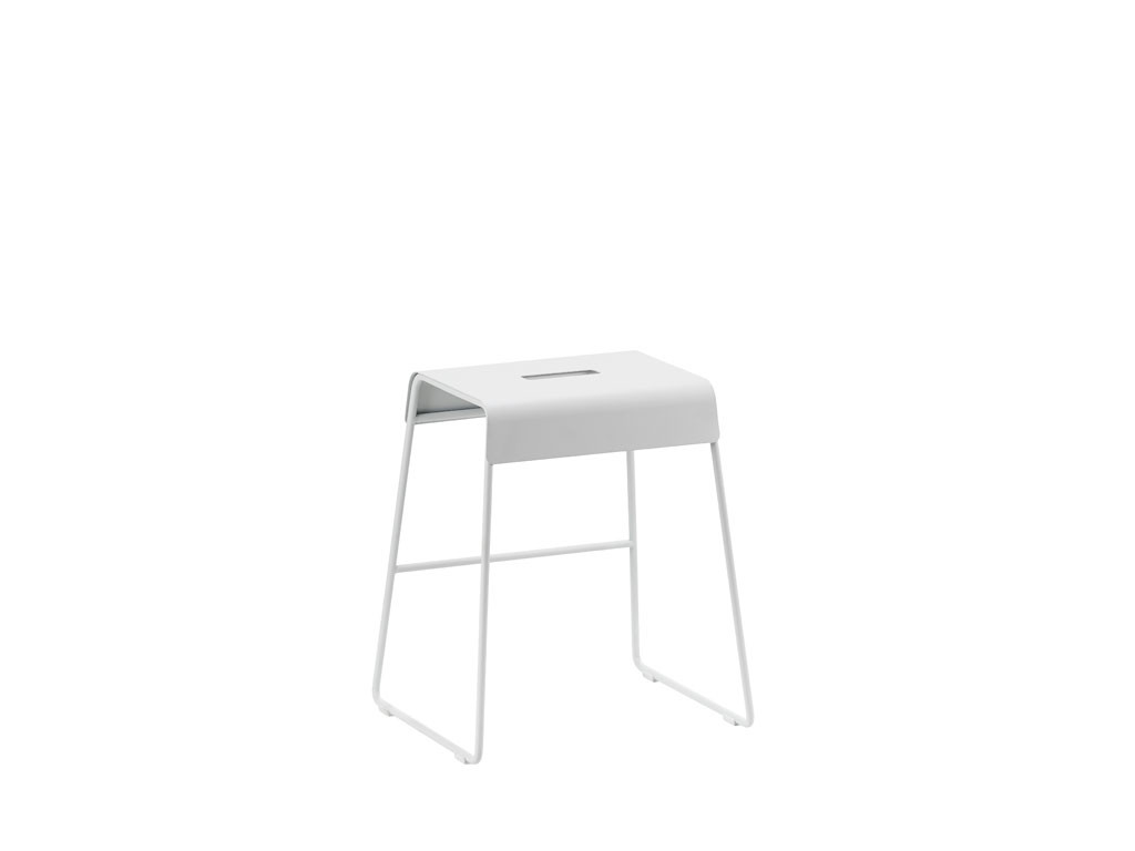 Kovová stolička A-Stool Outdoor Soft Grey 45 cm (nosnost 110 kg)