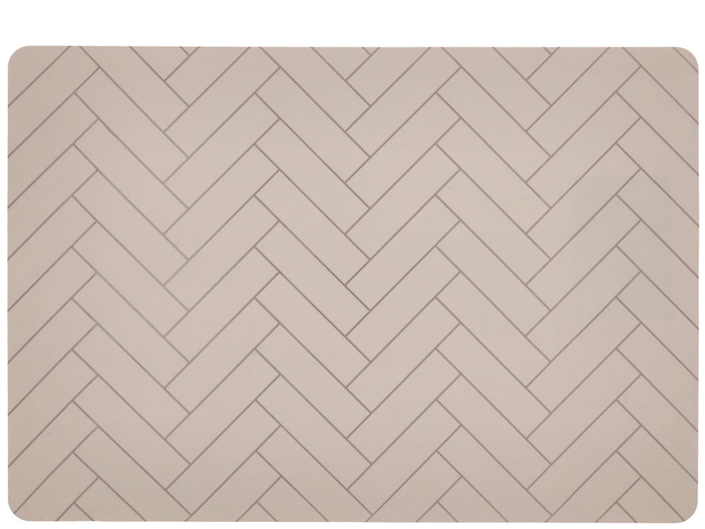 Prostírání 33x48 Tiles Beige Silicone