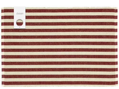 Prostírání 33x48 2ks Statement Stripe Red